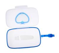 Vaguelly Custodia Portatile per Fazzoletti Umidi in Pp Blu Apertura Facile una Mano, Compatibile Wipes, per Borse da Viaggio e Seggiolini per Ragazzo Ragazza