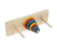 Vaguelly Da Tavolo Legno Colorato Tower of Hanoi Puzzle Intellettuale Per Adulti e Strumento Educativo Per Feste e Sviluppo Della Creatività e Della