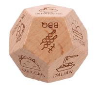 Vaguelly Dadi in Legno per la Decisione Alimentare Gioco Creativo per Feste e Appuntamenti Dado Decisore del Pasto per Serate di Coppia e Compleanni