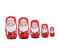 Vaguelly Decorazione Natalizia Legno Forma Matryoshka Addobbo e per Casa e Auto per Festeggiare Natale