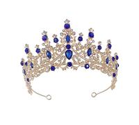 Vaguelly Di Diamanti Tiara Della Principessa Accessori Per Da Sposa Per Le Donne Diadema D'oro Per Le Donne Costume Da Sposa Cadavere Copricapo Da Ballo Regali Diademi Strass