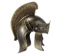 Vaguelly Elmo da Soldato Romano Dorato, Copricapo per Cosplay e Feste Medievali, Accessorio Fotografico per Eventi Storici e Rievocazioni