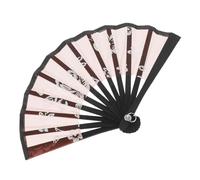 Vaguelly Fan retrò Tessuto Tenuto Decorativo Piega Rosso Ventaglio Mini Ventilatore Tascabile Ventilatore Portatile Ventagli Pieghevoli in Seta Pieghevole Bambola Mano Panno di Seta