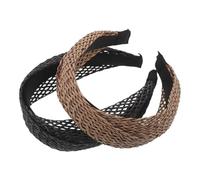 Vaguelly Fasce Larghe per Chioma in Rattan Intrecciato Boho da Donna, Set 2 Pezzi Design Cavo Traspirante, Accessori Estivi Leggeri e Resistenti per Acconciature Casual da Festa