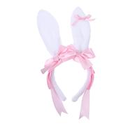Vaguelly Fascia Per Orecchie Di Coniglio in Peluche Truccare La Fascia Berretto Da Donna Facciale Fasce Per Con Fiocco Per Fiocco Archi Rosa Tessuti Felpati