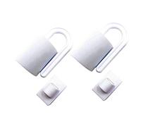 Vaguelly Fermaporta di Sicurezza per Bambini Fermaporta Antipizzico in Plastica Bianco 2 Pezzi Protezione Mani Dito per Porte Casa Sicura e Silenziosa