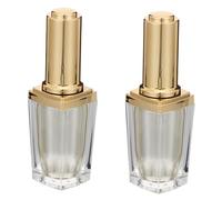 Vaguelly Flacone Cosmetico Vuoto Per Smalto Con Pennello a Vite 10 Ml 2 Pezzi Acrilico Trasparente Con Imbuto Per Fai Da Te Unghie e Ricarica Smalti Olio Cuticole