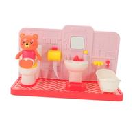 Vaguelly Giocattolo Educativo per Addestramento al Vasino Mini Bagno con Orsetto per Gioco di Ruolo e Apprendimento Precoce