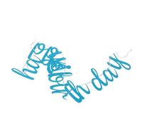 Vaguelly Happy Birthday Banner Pre-strung Party Decoration For First Birthday Lightweight Wall Backdrop Banner For Shower And Children S Celebration