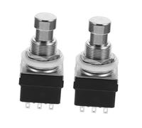 Vaguelly Interruttore a Pedale per Chitarra Elettrica 3dpt a 9 Pin, Set da 2 Pezzi Pulsanti Resistenti e Stabili, Compatibile Amplificatori e Pedali Effetti, per Esibizioni Colore Casuale