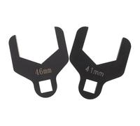 Vaguelly Kit di 2 Strumenti per tenditore Cinghia di distribuzione Motore automobilistico, Chiave per puleggia in Acciaio per Regolazione precisa della Cinghia e allineamento Pompa Acqua 41 mm/46 mm