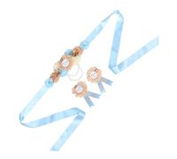 Vaguelly Kit Di Accessori Per Feste Di Neonati Set Di Fasce Per Maternità Decorazioni Per La Doccia Cintura Per Mamma E Papà in Arrivo