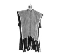 Vaguelly Lampada decorativa a forma di teschio di Halloween: scheletro luminoso tremolante sospeso - centrotavola fantasma spettrale per interni/esterni, per feste e decorazioni da
