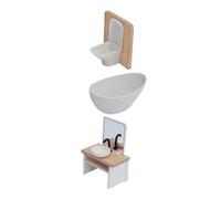 Vaguelly Lavabo Wc e Doccia in Plastica Stabile Decorazione Versatile per Gioco di Ruolo