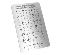 Vaguelly Lavagna Alfabeto Braille Punteggiatura e Punti in Rilievo Risorsa Educativa Per Ragazzo Ragazza Ipovedenti Materiale Didattico Per Apprendimento Del Braille
