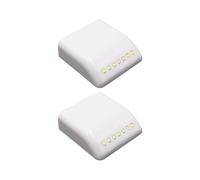 Vaguelly Luce LED Sensore di Movimento 2 Pezzi, 7 Led, Plastico Bianco, Facile da Installare, Risparmio Energetico, per Corridoio e Cortile