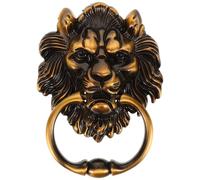 Vaguelly Maniglia per porta del fienile a forma di leone: maniglie decorative per cancelli, ville, porte da giardino e recinzioni - Maniglia per cancello in lega di zinco con finitura rustica