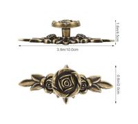 Vaguelly Maniglie per Mobili in Lega di Zinco a Forma di Rosa Set da 2 Pezzi Pomelli Solidi per Cassetti e Sportelli di Armadi Superficie Liscia Resistenti e Adatti per Cucina