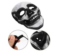 Vaguelly maschera del cranio Halloween cranio completo guidato morte scheletro maschere Accessorio in costume maschera in stile horror maschera teschio mascherata maschera unica eva Grigio