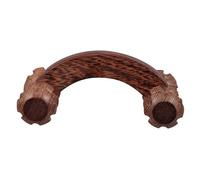 Vaguelly Massaggiatore a Rullo in Legno Manuale 4 Rotelle per Schiena, Gambe e Piedi, Strumento per Stretching e Rilassamento Muscolare