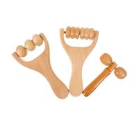 Vaguelly Massaggiatore in Legno Naturale Strumento Per Automassaggio Manuale Per Piedi Gambe Avambracci e Affaticamento