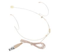Vaguelly Microfono per Guide Turistiche Archetto a Doppio Gancio Beige | Cancellazione del Rumore, Capsula Omnidirezionale, Connettore a Tre Pin per Conferenze e Presentazioni