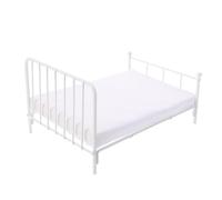 Vaguelly Mobili per camera da letto per casa delle bambole: accessori per casa delle bambole in scala 1:12, letto in miniatura con materasso - Decorazione per scena in miniatura per la costruzione di