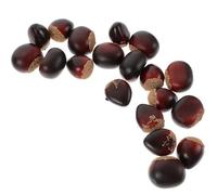 Vaguelly Modelli di Noci Artificiali 20 Pezzi per Ornamenti di Castagne e Decorazioni per Casa Durante le Festività Natalizie
