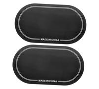 Vaguelly Patch Protettive per Pelle della Grancassa 2 Pezzi Neri, Protezione Rinforzata per Pedale Doppio, Riduce Usura e Risonanze Indesiderate, per Batteristi e Jam Session