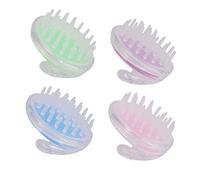 Vaguelly per Cuoio Capelluto 4 Pezzi per Scrub per Cuoio Capelluto in Silicone per Lavaggi e Massaggi per Uomini