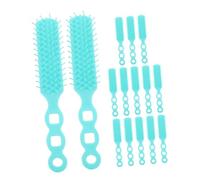 Vaguelly Pettini a Denti Larghi da Massaggio in Plastica Set 15 Pezzi Spazzola per Styling e Cura Chioma Crespi per Domestico e Salone