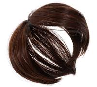 Vaguelly Pezzo Sostituzione Dei Nozze Estensioni Donna Parrucca Marrone Toppers Colorato Posticci Impostore Davanti Assottigliamento Signore Raso Fibre Fibra Chimica