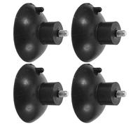 Vaguelly Piedini di Livellamento Avvitabili M6 in Gomma Nera, Set da 4 Pezzi Ventosa Antiscivolo, Supporto Antivibrazione per Mobili e Macchinari, per Ambienti Industriali e Laboratori