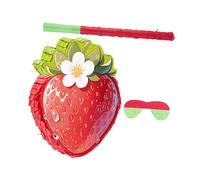 Vaguelly Pinata Fragola Decorazione Festa Compleanno Tema Frutta Estiva con Bastone e Bendaggio Gioco Divertente per Shower e Feste Fragola