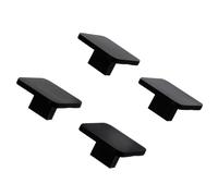 Vaguelly Pomelli per Mobili in Alluminio Nero 4 Pezzi Quadrati Facili da Installare per Armadi e Cassetti Uso Familiare Design Semplice ed Elegante