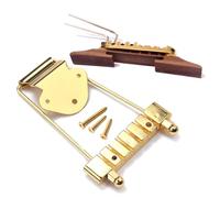 Vaguelly Ponte e Coda Regolabili Per Chitarra Jazz Archtop Corde Di Accessori Professionali Per Strumenti Musicali Dorato