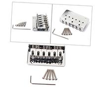 Vaguelly Ponte Sella in Metallo Per Chitarra Corde Piastra Di Tensione Sostituzione Di Strumenti Musicali Ukulele Design Vintage Montaggio Facile e Preciso