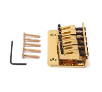 Vaguelly Ponte Sella Per Chitarra Corde in Metallo Piastra Tensione Per Strumento Musicale Ukulele Dorato