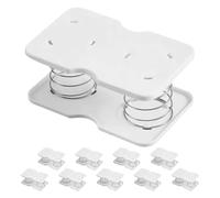 Vaguelly Porta Fazzoletti a Molla Regolabile 10 Pezzi Supporto Elastico Integrato per Bagno e Soggiorno Stile Nordico Minimalista, Dispenser Automatico per Scatola di Fazzoletti