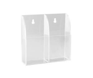 Vaguelly Porta Telecomando Acrilico e Facile da Pulire, Organizer Compatto 13x3,8x14cm per Chiavi e Telecomandi, per Aria Condizionata