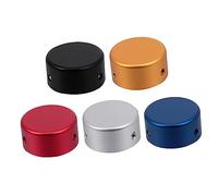 Vaguelly Protezione in Lega di Alluminio con Cuscinetto in Gomma Topper 5 Pezzi Unghie Resistente per Pedale Effetto Chitarra per Interruttore a Pedale per Accessori Chitarra