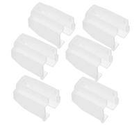 Vaguelly Protezione per Puntina del Giradischi Set 6 Pezzi in Plastico Bianco, Copertura Resistente per Ago Cartuccia, Protezione Durevole per Giradischi Vinile