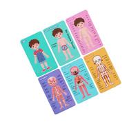 Vaguelly Puzzle Educativo in Legno per Anni Gioco Montessori per Riconoscimento Parti del Corpo Impilabile per Sviluppo e Manuale Regalo Didattico per Bambina