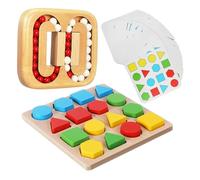 Vaguelly Puzzle Labirinto in Legno per Anziani Giochi Cognitivi con Perline Rotanti Attività Stimolanti Memoria e Coordinazione per Terza Età