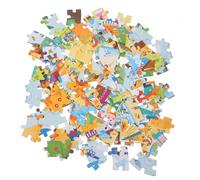 Vaguelly Puzzle Legno Rotondo per Educativo con Animali Della Didattico Montessori per Sviluppo e Coordinazione Mano Occhio Sicuro e Resistenti