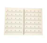 Vaguelly Quaderno Portatile Per Spartiti e Libro Di Accordi Per Chitarra A4 Carta Resistente, Design a Spirale e Griglie Accordi, Per Lezioni Di Musica e Chitarristi