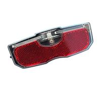 Vaguelly Riflettore per Bicicletta Posteriore Rosso, Luce D'emergenza a LED | Plastica Brillante, Visibilità Doppia, per Bici da Strada e Portapacchi, Uso Pendolare e Notturno