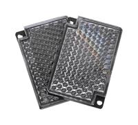 Vaguelly Riflettore per Produzione Industriale Resistente alle Intemperie in Acrilato e Abs 2 Pezzi Pannello Quadrato Tecnologia Riflessione a Specchio per Sensori Fotoelettrici
