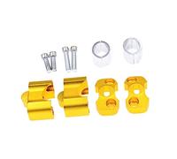 Vaguelly Riser Professionale per Manubrio Alluminio Regolabile da per Manubrio Fat Bar Compatibile Atv e Dirt Bike Oro