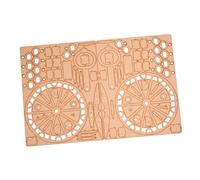 Vaguelly Ruota Legno Diy Educativo Meccanico Decorazione per Casa Cuore